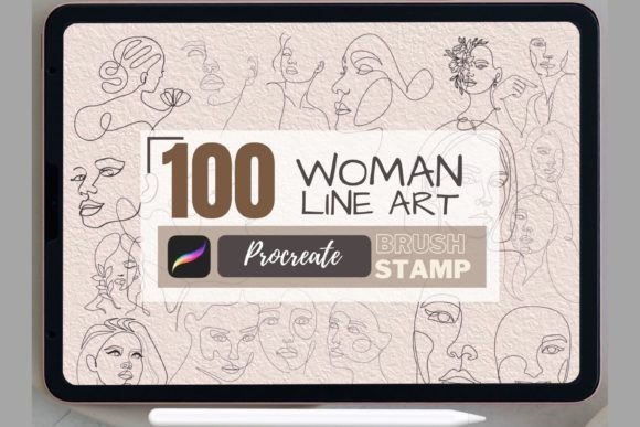 100 Women Line Art: Elevating Digital Illustration with Precision and Style