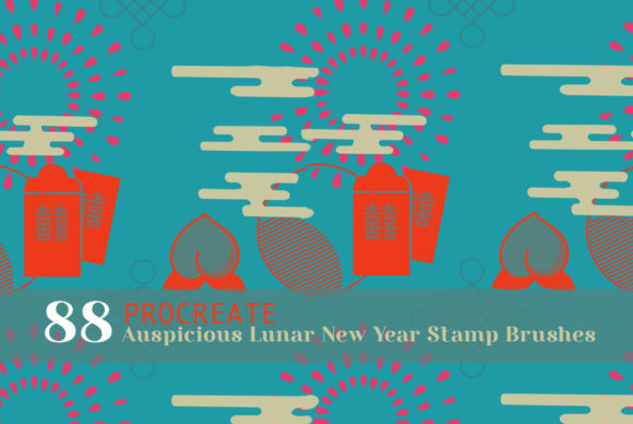 88 Procreate Lunar New Year Brushes
