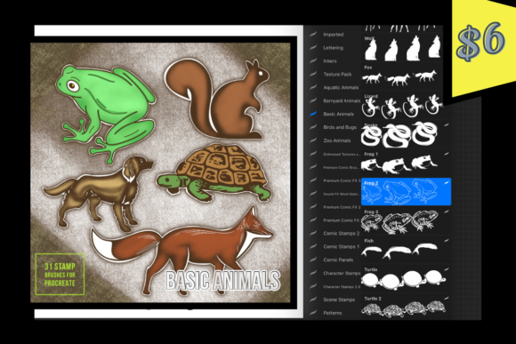 Basic Animal Stamp Brushes for Procreate: A Practical Toolset for Digital Artists