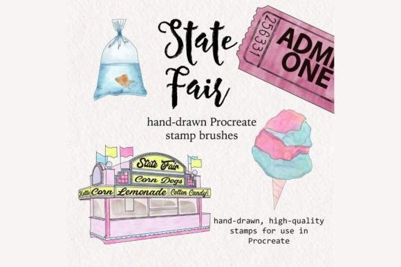 Capturing the Carnival Spirit: Elevating Digital Illustration with Procreate State Fair Brush Stamps
