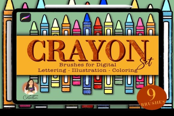Crayon Procreate Brush Set 9 Brushes: Achieving Authentic Wax Texture in Digital Art