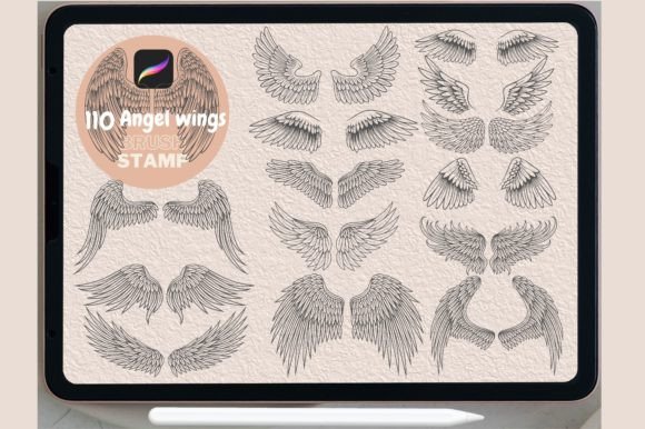 Elevating Digital Artistry: The Strategic Value of the 110 Angel Wings Brush Stamp PROCREATE Collection