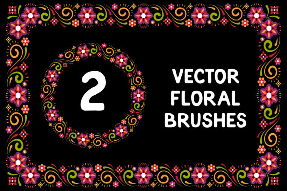 Floral Vector Brushes & Patterns