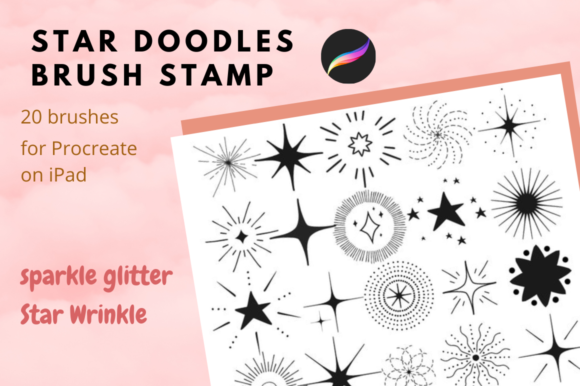 Mastering Celestial Aesthetics: Elevating Digital Design with Star Wrinkle Brushes Stamp Procreate