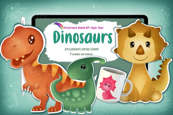 Mastering Digital Prehistoric Art with Build DIY Dinosaurs Brushes Procreate