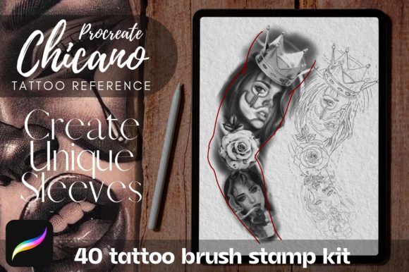 Mastering the Art of Digital Ink: A Guide to Procreate Chicano Tattoo Stencil Brush Tools