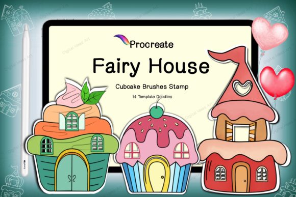 Procreate House Cupcake Brushes