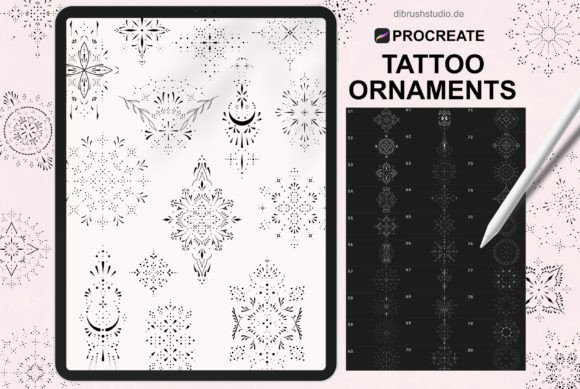 Procreate Tattoo Ornament Stamps: A Creative Toolkit