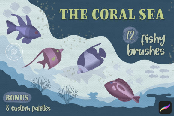 The Coral Sea Procreate Brushes