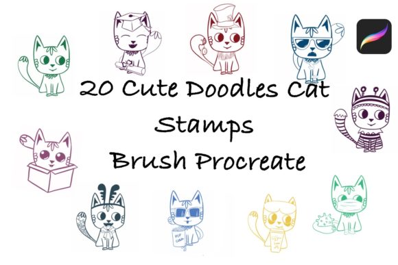 Unleashing Whimsy: A Deep Dive into Cute Doodle Cat Stamps Brushes for Procreate