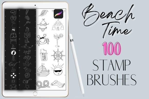 Unlocking Summer Creativity with the Procreate Beach Time Summer Stamp Brush Collection